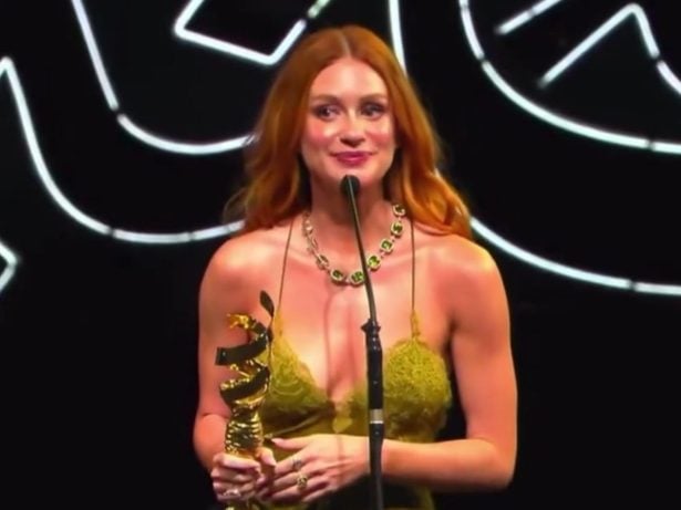 Marina Ruy Barbosa expressa sua paixão pela moda ao ser homenageada no Emigala em Dubai